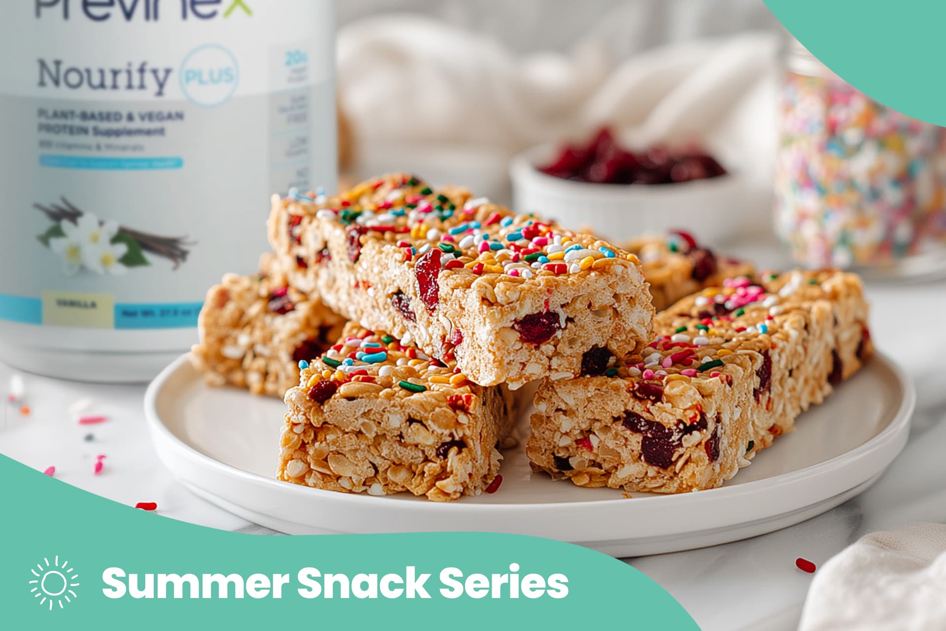 Summer Snack Series: Colorful Protein-Packed Granola Bars