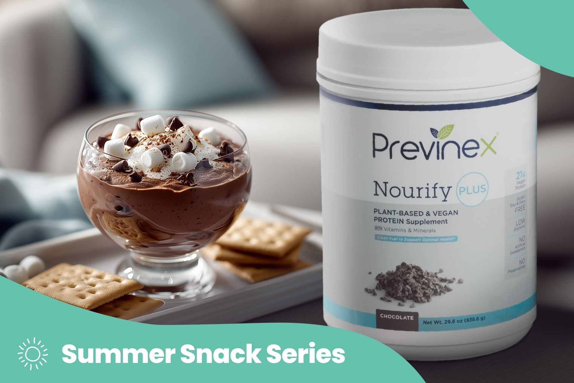 Summer Snack Series: Chocolate Protein S’mores Bowl