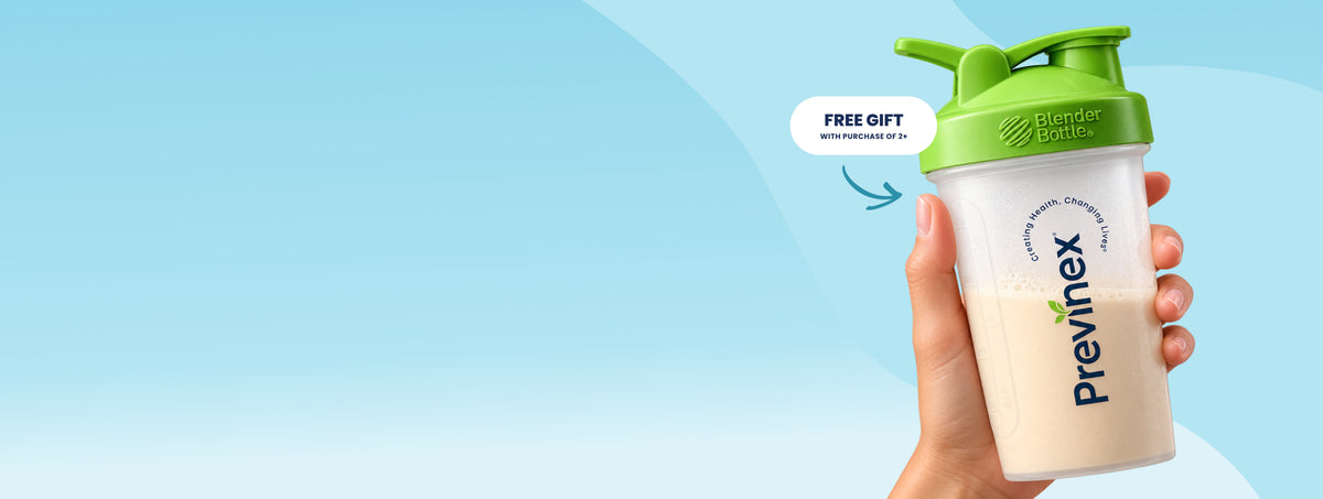 Stock up, shake it up. Free Previnex BlenderBottle with purchase
