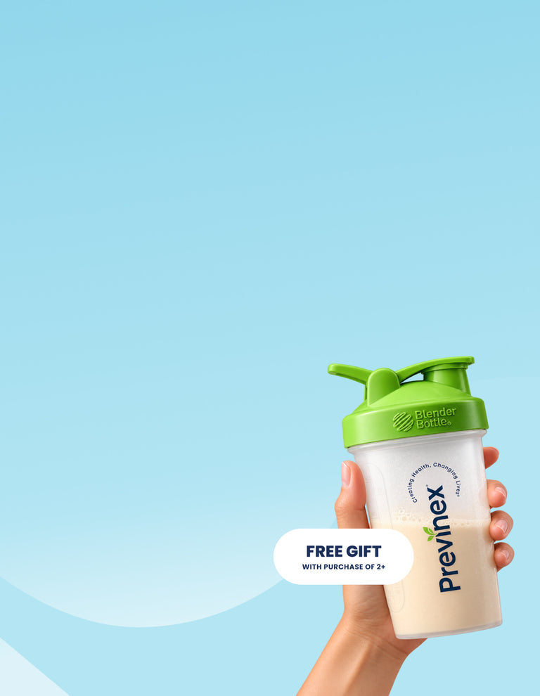 Stock up, shake it up. Free Previnex BlenderBottle with purchase
