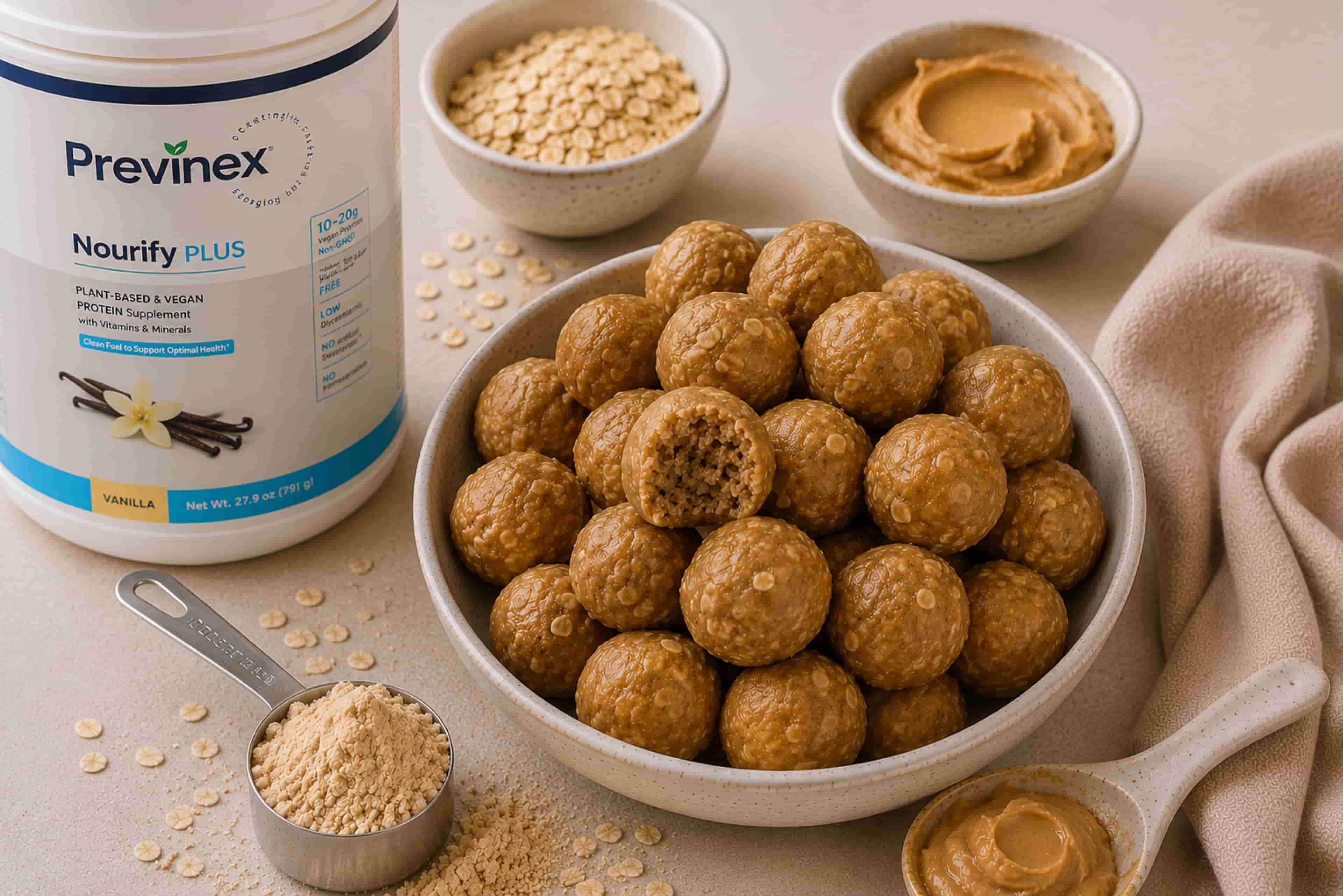 4-Ingredient PB Protein Balls