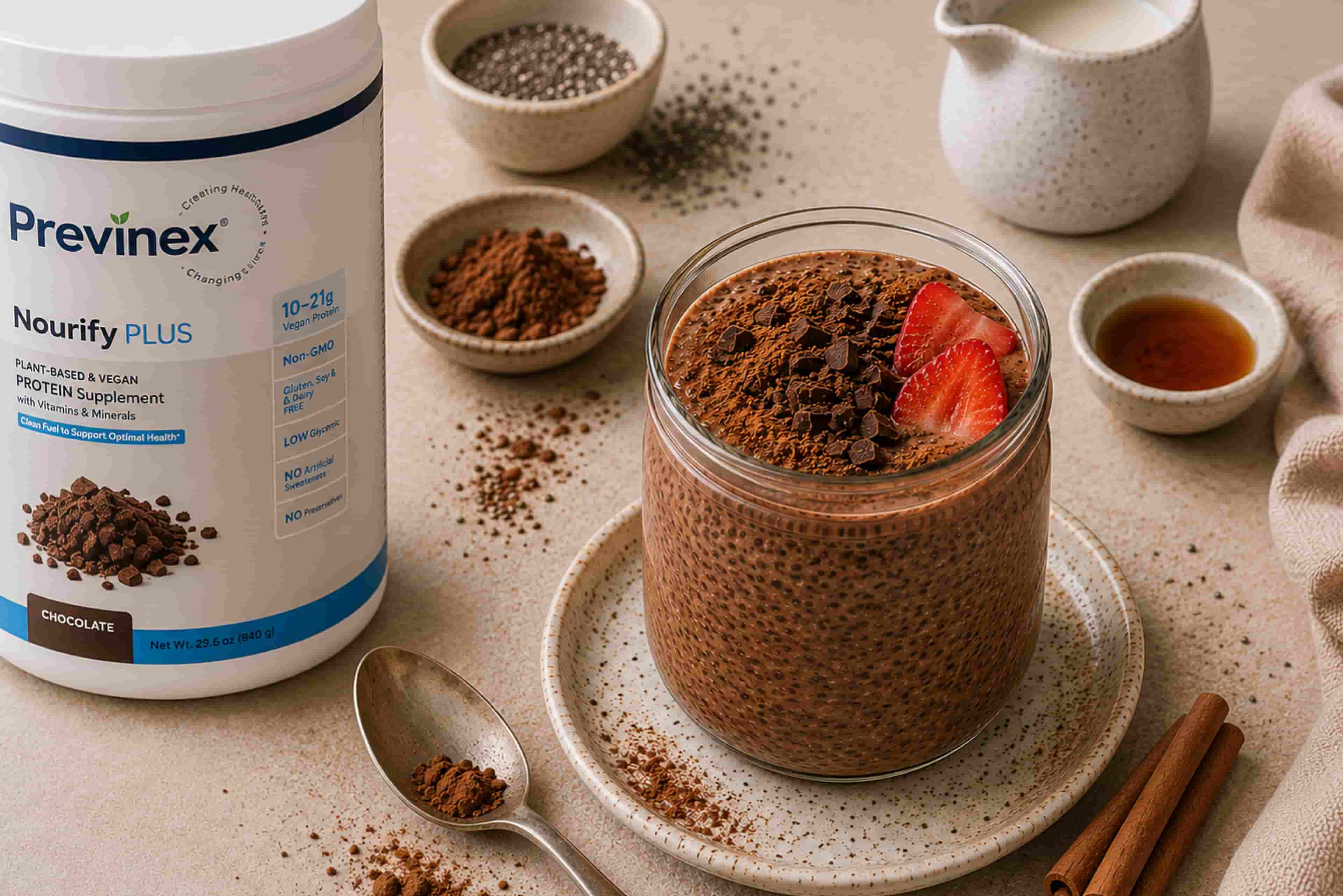 Shake It Up - Mexican Chocolate Chia Protein Pudding Recipe
