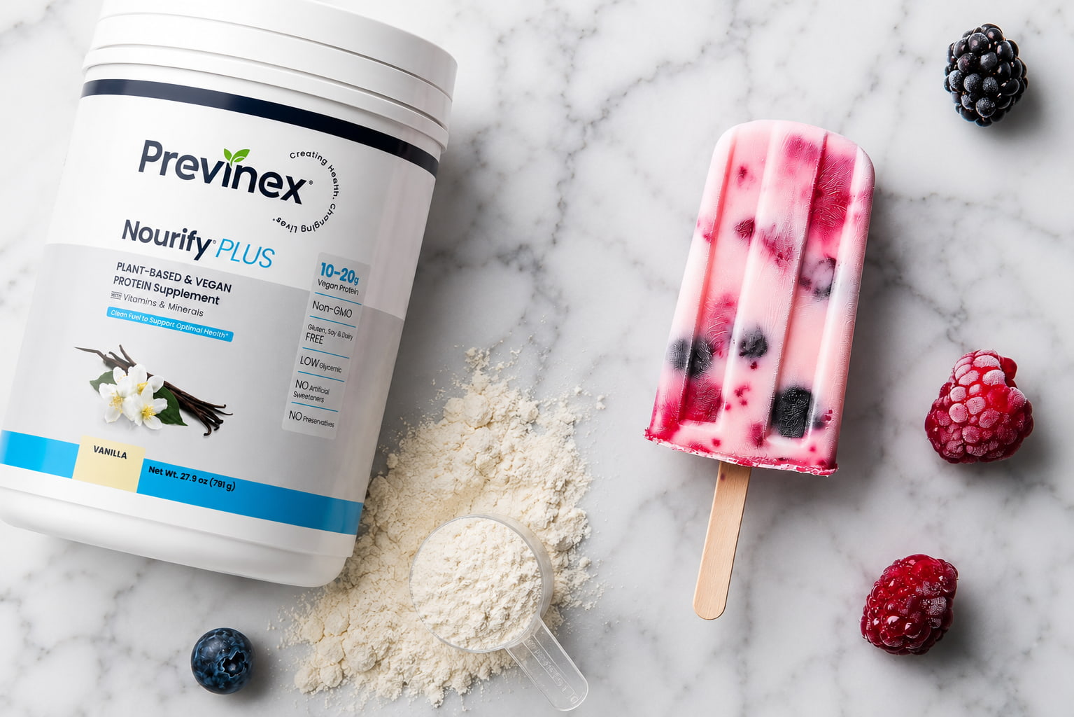 Protein Berry Creamsicles