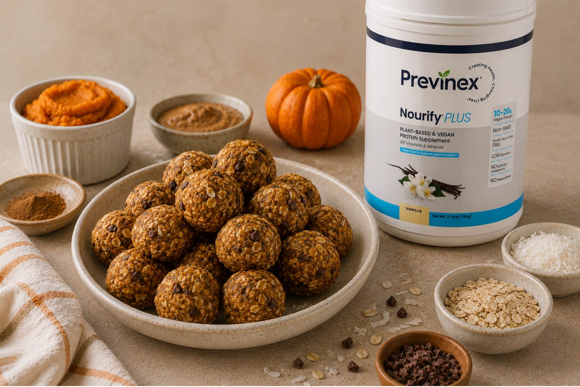 Pumpkin Protein Energy Balls