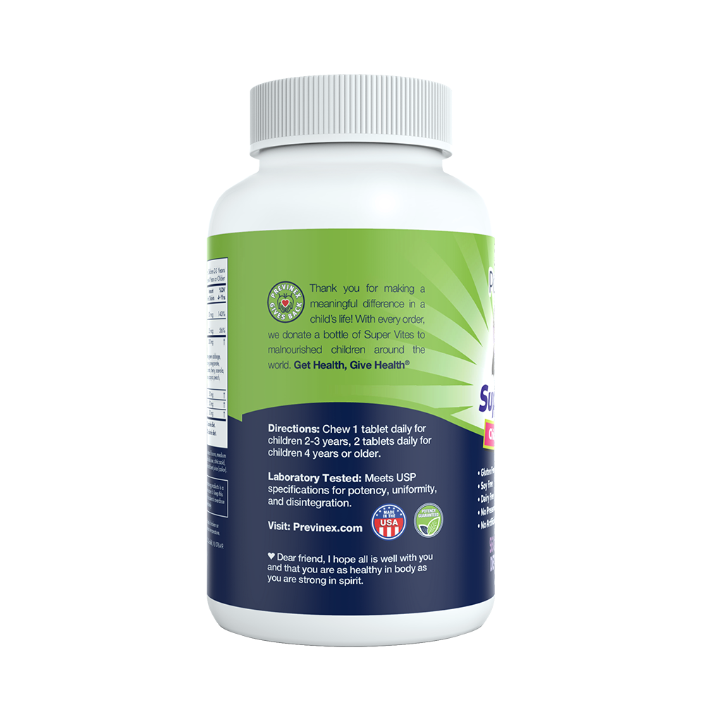 Previnex Super Vites® – Children’s Chewable Multivitamin