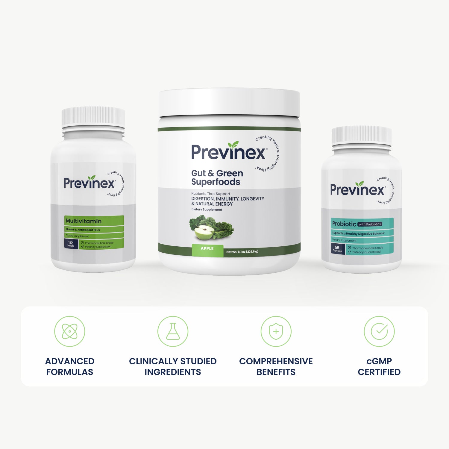 Previnex Energy & Gut Health Daily Stack