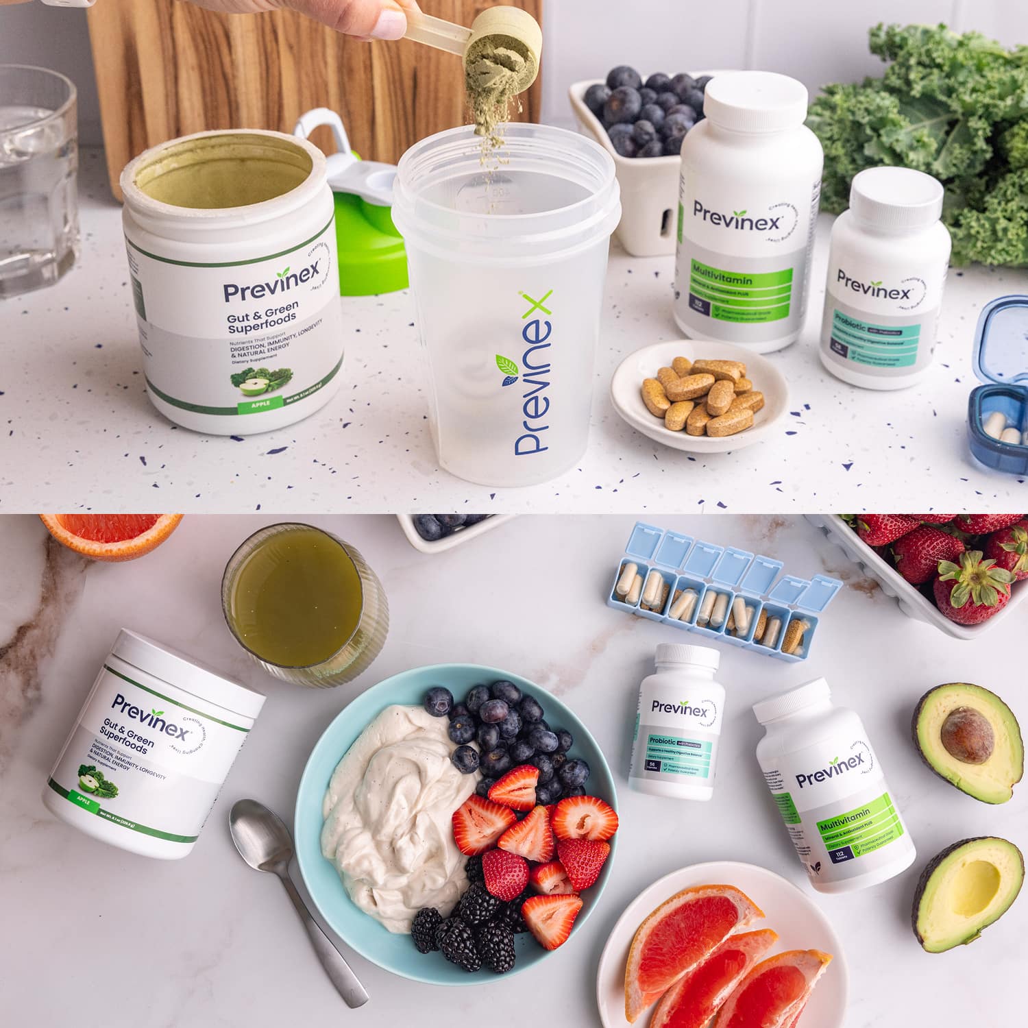 Previnex Energy & Gut Health Daily Stack