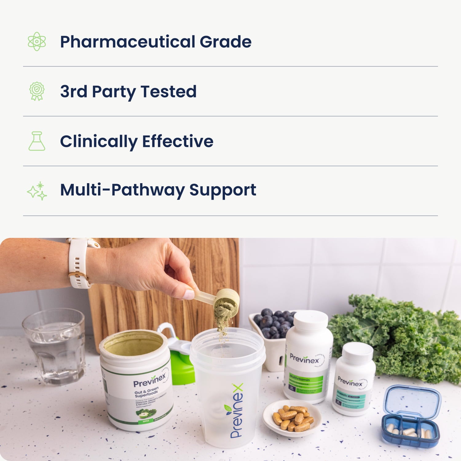 Previnex Energy & Gut Health Daily Stack