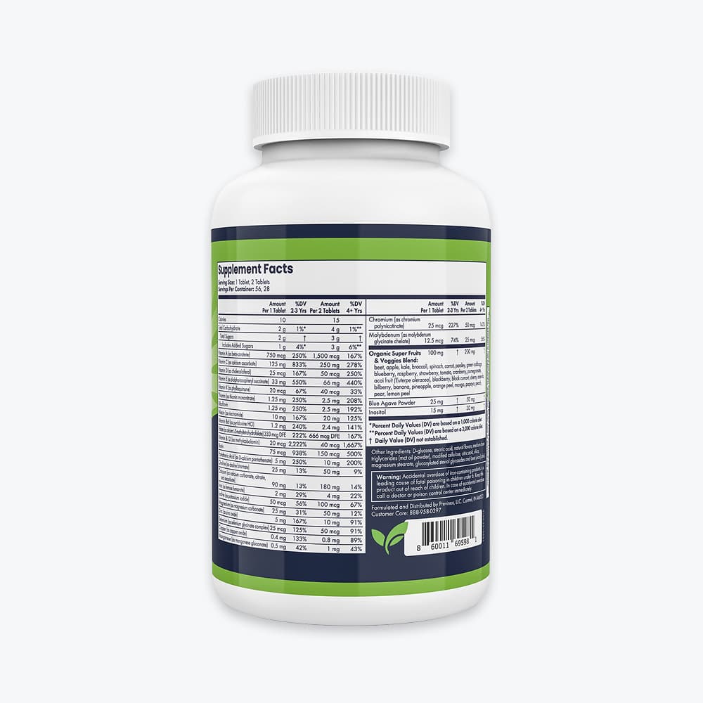 Previnex Super Vites® – Children’s Chewable Multivitamin