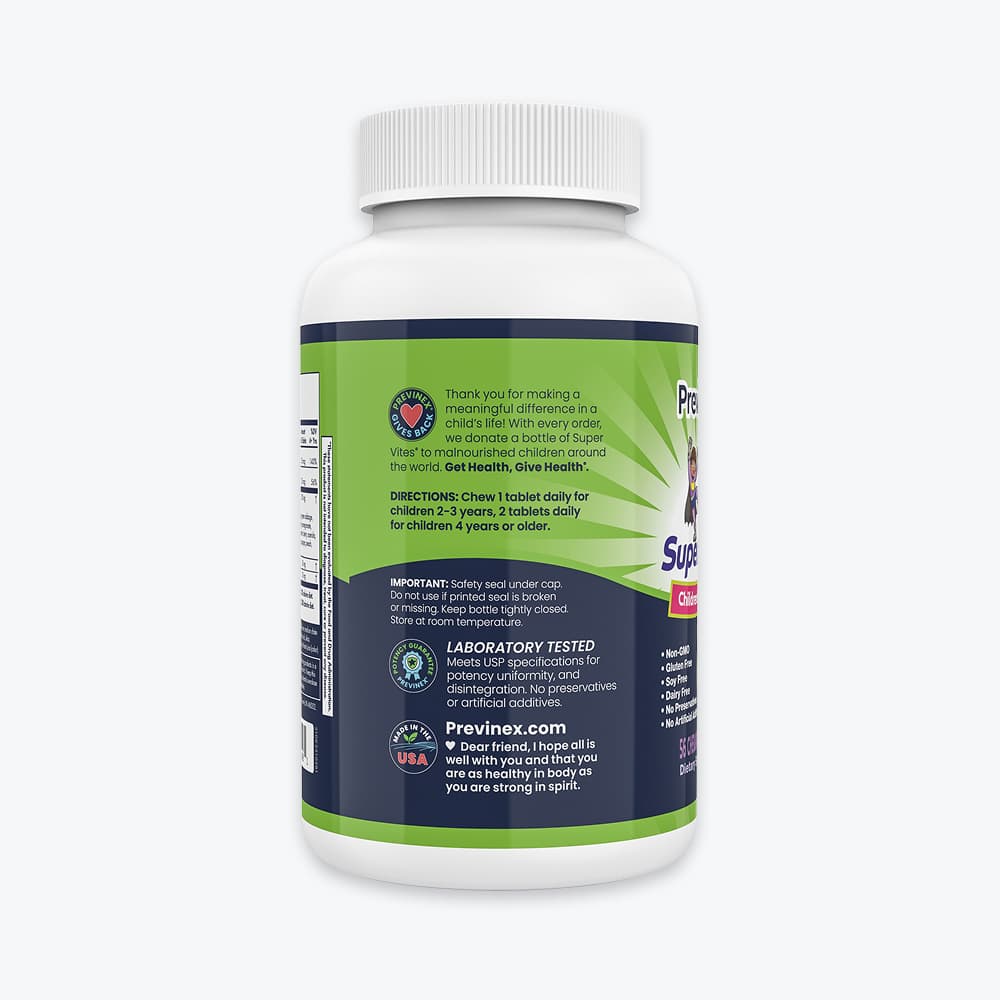Previnex Super Vites® – Children’s Chewable Multivitamin